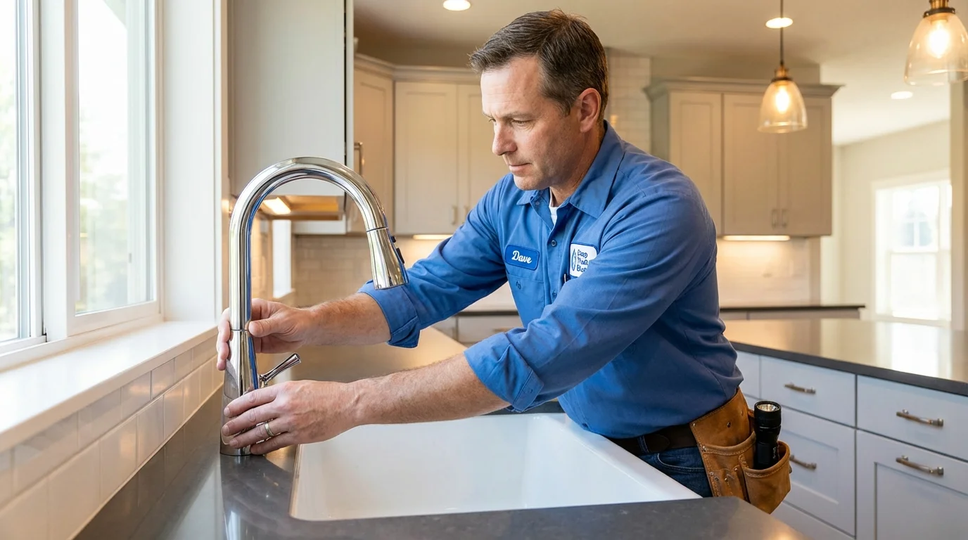 Kitchen faucet installation by Johns Plumbing LLC in Laurens